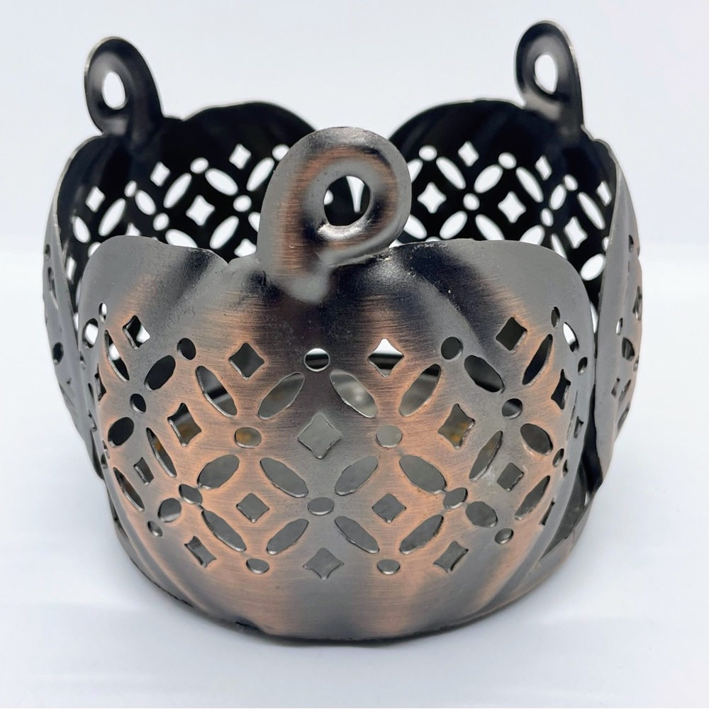 Bath & Body Works 🎃 Bronze Pumpkin Candle Holder